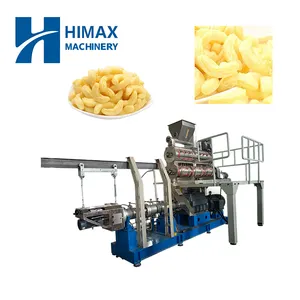 Automatic corn puffed core filling puffed snacks making process line machine