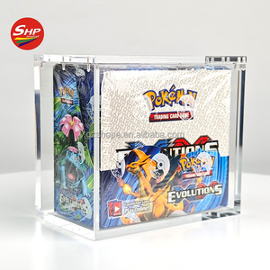 Boîte de présentation SHP en acrylique transparent avec aimant pour cartes Pokémon : Étui en acrylique pour booster Black & White Plasma Freeze - Product Image 1