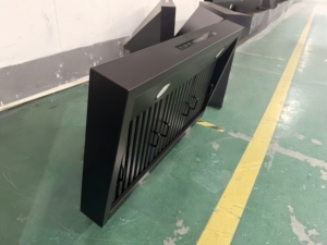 เครื่องดูดควันติดผนังสแตนเลสสีดำขนาด 36 นิ้ว 900CFM พร้อมรีโมทคอนโทรล 4 ระดับความเร็ว ไฟ LED ตัวกรองแบบ Baffle สำหรับใช้ในโรงแรม - Product Image 4