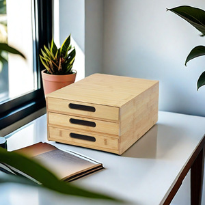Bamboo storage cabinet, Chinese style desktop storage <b>box</b>, high-end household <b>tea</b> set, <b>tea</b>, <b>tea</b> ceremony storage cabinet - Product Image 2