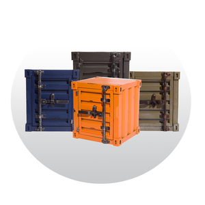 Produit d'armoire conteneur en fer <span class=keywords><strong>industriel</strong></span> <span class=keywords><strong>Vintage</strong></span> Iron <span class=keywords><strong>Metal</strong></span> Cargo Small Side Table Corner Storage Cabinets DIY decor locker - Product Image 1