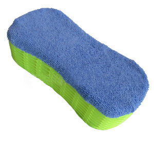Éponge de lavage de voiture en microfibre, tissu éponge, 23x11.5x5.6cm, fournitures de nettoyage et de detailing automobile - Product Image 1