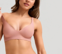Soutiens-gorge Jelly grande taille pour femme, ensemble de lingerie, soutien-gorge sans couture sans armatures, personnalisation par collage
