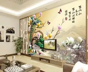 8D All murals 8d 3d 5d 16d 18d wallpapers 8d design flower wall paper for home decoration -100X144inches