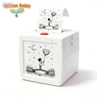 Imprimante thermique vocale AI Stickerbox - Mini imprimante portable sans encre en ABS, cadeau idéal pour les enfants, les loisirs créatifs parent-enfant
