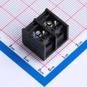 MXHB825-8.25-02P-BK01-Cu-S-A Barrier Terminal Block Through hole,P=8.25mm Connector Three Sides 8.25mm 1x2P Straight Pin - Product Image 2