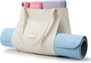 Bolsa de Compras Personalizada, Bolsa de Viaje, Bolsa Deportiva, Bolsa de Gimnasio, Bolsa de Yoga de Lona de Algodón con Cierre y Bolsa Interior para Hombre y Mujer - Product Image 3