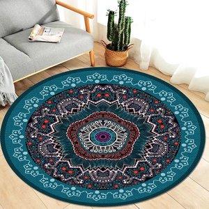 Hiện đại 3D bẫy mô hình Thảm trừu tượng Ghế mat cửa Mat tầng bảo vệ cao polyester làm cho máy tính ghế Vòng tròn phong cách - Product Image 2