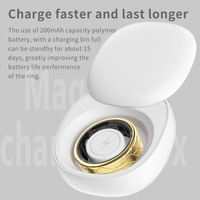 Anillo Inteligente de Salud con Monitor de Frecuencia Cardíaca 24H, Oxígeno en Sangre, Sueño y Ciclo Menstrual, Resistente al Agua IP68, Carga Inalámbrica, IA