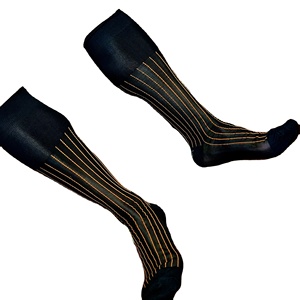 slim fit dress slacks Compression Socks NAVY BLUE DFC-12 – foozyfunsocks