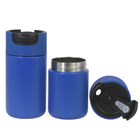 Gobelet à café 14OZ Tasse à café isolée en acier inoxydable Tasse de voyage de style classique avec couvercle Tasse à café 10OZ avec couvercle rabattable