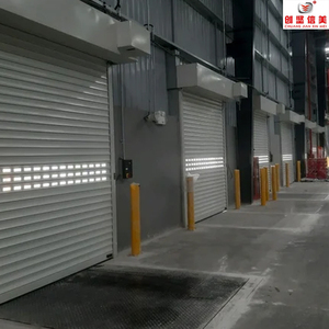 Tự Động Hướng Dẫn Sử Dụng Cách Điện Thép Không Gỉ Công Nghiệp An Ninh Cán Màn Trập Cửa Phòng Cháy Cháy Hiện Đại Cho Hội Thảo Bên Ngoài - Product Image 2