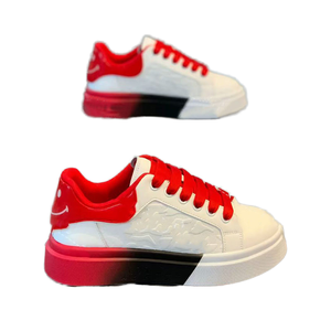 Chaussures de course décontractées pour hommes en blanc avec couverture en filet respirant pour le sport et les loisirs en été et en automne, semelle intérieure en EVA, caoutchouc et PVC - Product Image 4