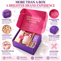 Boîte d'expédition personnalisée colorée à marque privée, avec graphismes de marque audacieux et parois latérales protectrices pour les produits de style de vie