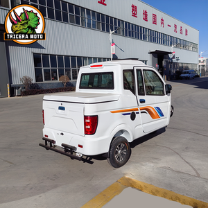 Tricycle électrique 2-en-1 60V 1000W avec carrosserie fermée, siège passager et plateforme de chargement, idéal pour les <span class=keywords><strong>petites</strong></span> entreprises et les trajets quotidiens - Product Image 3