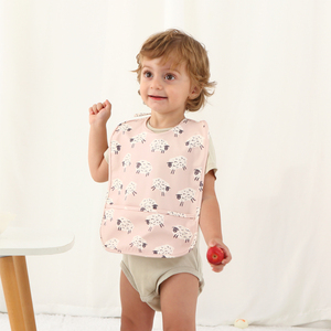 مريلة أطفال قابلة للتعديل بشعار مخصص مع زر تثبيت قابل للتعديل ، مريلة تغذية ، مريلة أطفال مقاومة للماء ، مريلة أطفال - Product Image 2