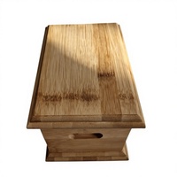Urne carrée moderne et écologique en bambou Arbre de Vie avec boîte de cercueil scellée pratique pour chiens et animaux de compagnie