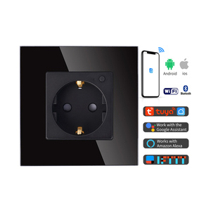 Tawoia nuevo diseño casa inteligente Tuya <span class=keywords><strong>Wifi</strong></span> estándar europeo 16A 220V enchufe inteligente - Product Image 1