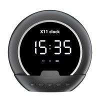 Nieuwe grensoverschrijdende ABS-wekker met temperatuurweergave, multifunctionele slimme speaker, mobiele telefoonstandaard, draagbare Bluetooth-speaker