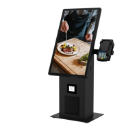 Kiosque de commande automatique de table de 21,5 pouces pour restaurant, terminal tactile avec système d'exploitation Android, 8 Go de RAM, 128 Go de stockage, écran LED, fonction SDK