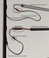 Étagères de magasin de Solution d'éclairage Plug and Play Kit de lumière LED magnétique de gondole profil LED pour l'étagère d'épicerie de magasin de détail
