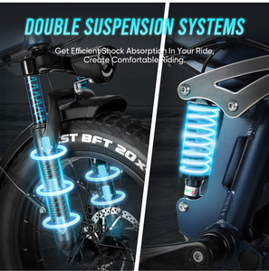 欧盟仓库存货 SAMEBIKE RS-A02PRO 20 英寸折叠式 15Ah 全避震自行车 电动自行车 胖胎电动自行车 - Product Image 5