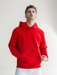 Heavyweight 280GSM 80% Cotton 20% Polyester Hooded Sweatshirt Skin-Friendly Breathable Daily Casual Plain Blank Hoodie - Product Image 2