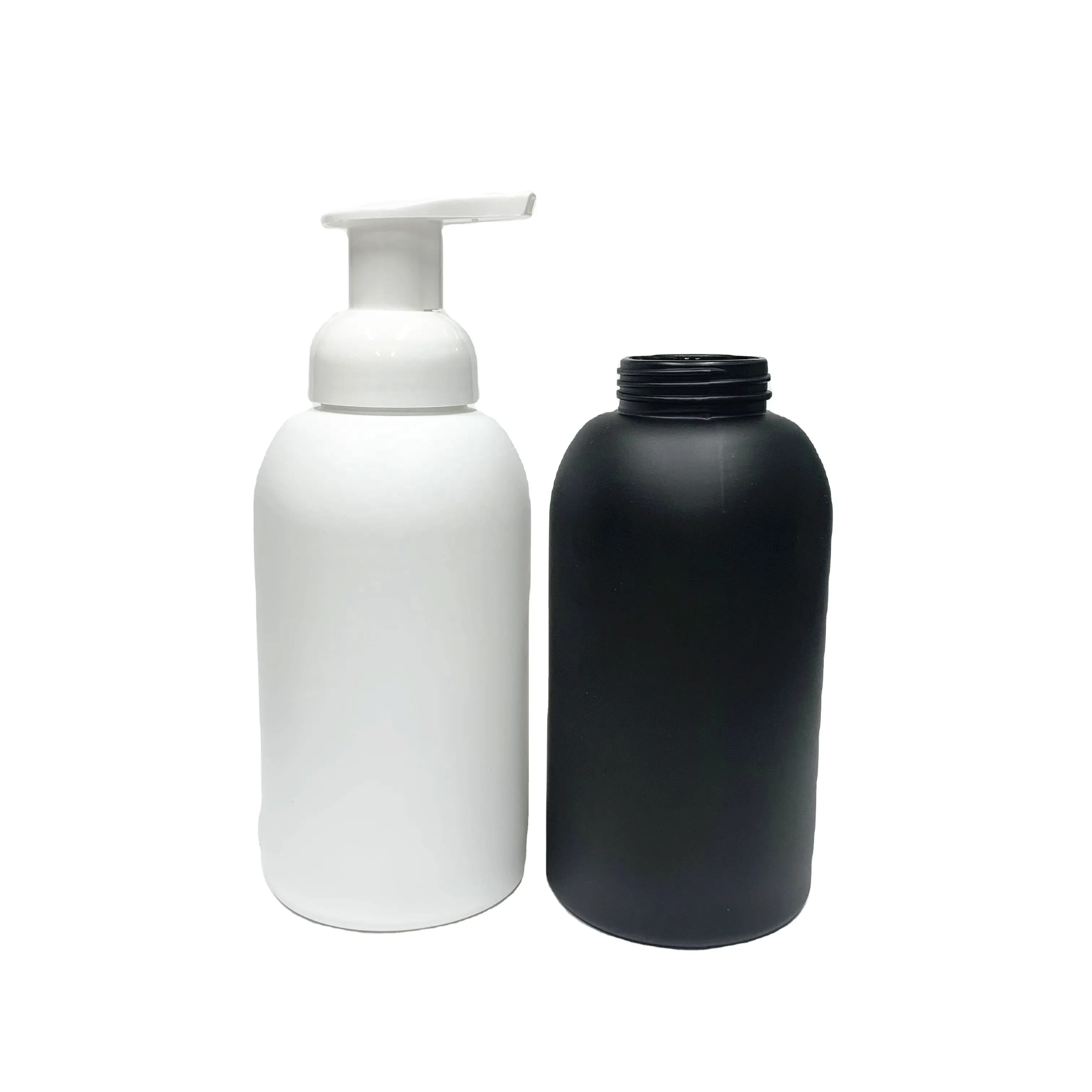13oz 350ml matte white glass hand soap bottle with foam pump dispenser