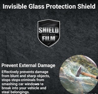 Film de protection de pare-brise en TPU PPF haute définition 6,5 mil - Super hydrophobe, anti-explosion (anti-salissure, sans vertiges)