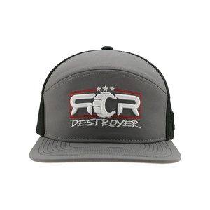 Gorra Trucker Personalizada de 6 Paneles, de Goma PVC, con Logotipo Impermeable, Corte Láser, Perforada, con Visera Curva y Cierre a Presión - Product Image 1
