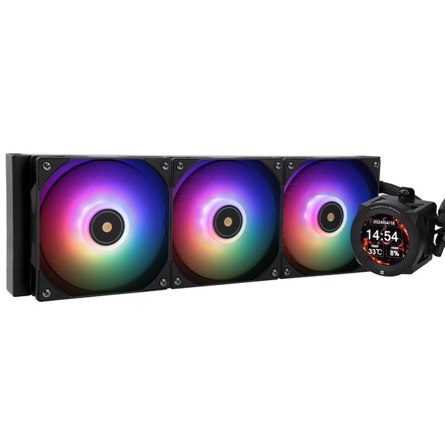 Alibaba Thermalright CORE Vision 360 White ARGB CPU AIO Cooler IPS LCD Screen with for AM5&Inter 360 Specs Water-Cooled Radiator