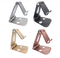 Support de téléphone portable en alliage d'aluminium réglable pliable direct d'usine adapté au téléphone portable universel