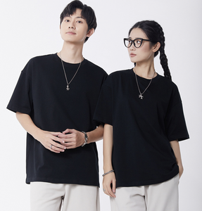 เสื้อยืดคอกลมแขนสั้นทรงหลวมสีดำงาดำอเนกประสงค์สำหรับฤดูร้อน ใส่ได้ทุกวัน สไตล์ลำลอง - Product Image 1