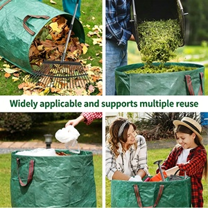Sacs à déchets <span class=keywords><strong>de</strong></span> jardin en plastique robustes, grande capacité, économiques, pour feuilles tombées, déchets <span class=keywords><strong>de</strong></span> jardin, collecte <span class=keywords><strong>de</strong></span> débris - Product Image 3