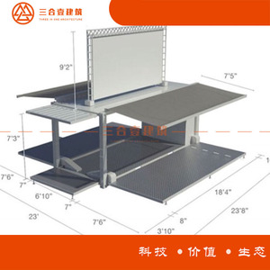 ร้านค้าคอนเทนเนอร์แบบขยายได้ ขนาด 18'4" x 23'8" ดีไซน์อุตสาหกรรม สำหรับใช้งานเชิงพาณิชย์ - Product Image 1