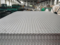 Lembaran Baja A36 Q235B Ms Diamond Steel Sheet Lembaran Baja Karbon Rendah/a36 Q235 hr Lembaran Besi Bermotif Kotak-kotak / Plat Bermotif
