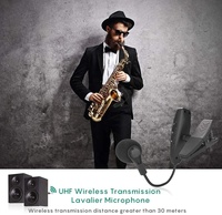 Saxophone microphone sans fil instrument universel professionnel avec petit récepteur