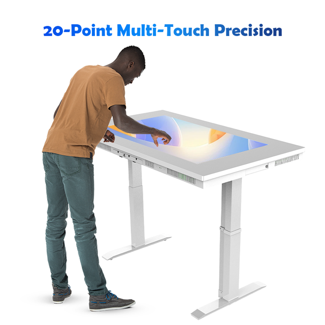 43'' Automatic Height-adjustable Interactive Touch Table for Kids 350 Nits Spieltisch Digital Smart Touche Screen Table