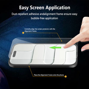 Protection d'écran en verre trempé anti-traces de doigts, dureté 9H, pour iPhone 18, iPhone 18 Pro, iPhone 18 Pro Max, iPhone Duo - Product Image 4