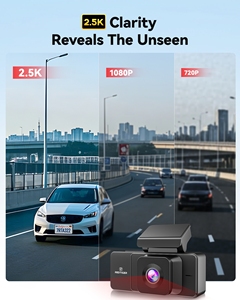 กล้องติดรถยนต์ Redtiger A3 Dash Cam 2K+1080P+1080P กล้องบันทึกภาพกลางคืน กล่องดำในรถยนต์ WIFI GPS กล้อง 3 ตัว บันทึกแบบวนซ้ำ หน้าจอแสดงผล รับประกัน 1 ปี - Product Image 2