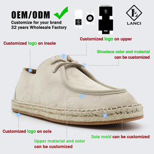 Fabricants de mocassins sur mesure LANCI OEM, chaussures à lacets pour hommes, personnalisation avec logo, espadrilles haut de gamme - Product Image 6