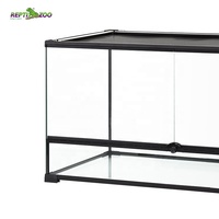 Terrarium en verre triangulaire écologique REPTIZOO RHK10 48 Gal 182 L pour serpent, léopard, gecko et caméléon