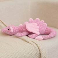 Jc Nouvelle Peluche Douce Motif Dragon & Léopard, Poupée Réconfortante avec Rembourrage en Coton PP 50cm pour 0-24 Mois