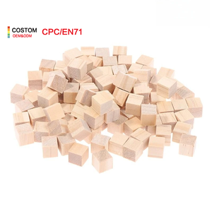 DIY <span class=keywords><strong>บล็อก</strong></span><span class=keywords><strong>สี่เหลี่ยม</strong></span><span class=keywords><strong>ไม้</strong></span>ขนาดเล็กว่างเปล่าขนาด1ซม. ลูกบาศก์<span class=keywords><strong>ไม้</strong></span>ทึบสำหรับงาน<span class=keywords><strong>ไม้</strong></span>งานฝีมือเด็กของเล่นวัสดุทำปริศนา200ชิ้น - Product Image 1