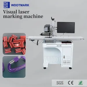 Machine de marquage laser à fibre pour métaux, acier inoxydable, plastique, gravure de plaques signalétiques, bijoux en or et en argent, positionnement visuel - Product Image 3