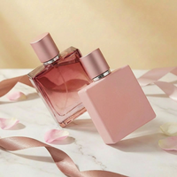 Flacon de parfum en verre de luxe unique, vide, transparent, haut de gamme, personnalisable avec dégradé, 100 ml, 50 ml