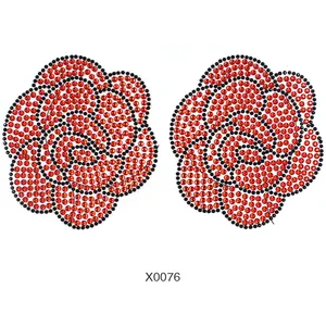 Camellia Breast gems glitter body jewels rave festival rhinestone stickers sheet Nipple chest crystal body gem stickers