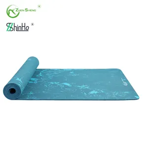 Zhensheng llegar certificado color mezclado ejercicio fitness yoga mat