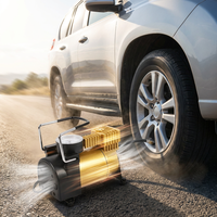 Compresseur d'air professionnel en métal 12V pour pneus de voiture, robuste, haute pression, démarrage à froid, pompe fiable pour SUV