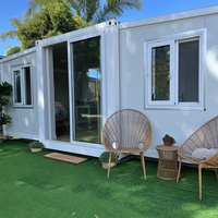 Maison préfabriquée moderne de haute qualité à double aile, 20FT, 30FT, 40FT, mobile, 3 chambres, extensible, type conteneur